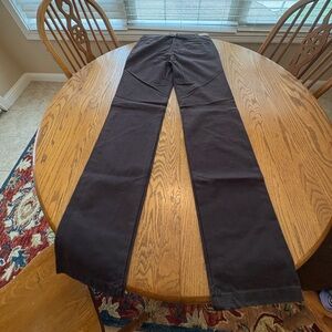 Scully Rangewear Mens 34 Brown Frontier Canvas V Notch Buckle Back Pants Long 36